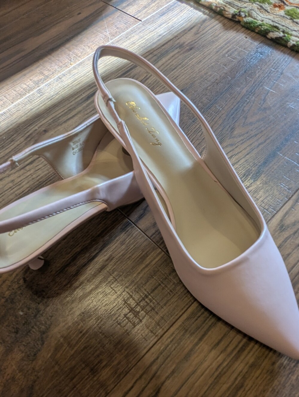NWOT Soft Pink Pointed Kitten Heels